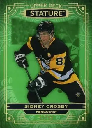 2022-23 Upper Deck Stature - Green #55 - Sidney Crosby - Pittsburgh Penguins