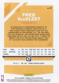 Back of Fred VanVleet