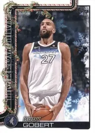 2025-26 Topps Holiday #H87 - Rudy Gobert - Minnesota Timberwolves