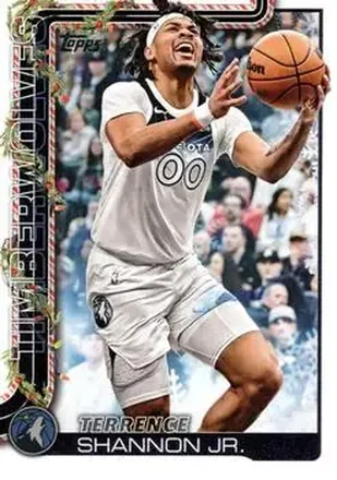 2025-26 Topps Holiday #H88 - Terrence Shannon Jr. - Minnesota Timberwolves