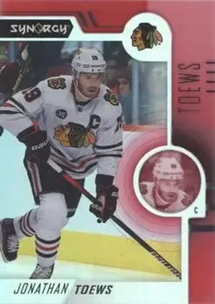 2022-23 Upper Deck Synergy - Red #37 - Jonathan Toews - Chicago Blackhawks