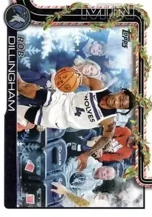 2025-26 Topps Holiday #H89 - Rob Dillingham - Minnesota Timberwolves