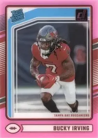 2024 Clearly Donruss - Pink #86 - Bucky Irving - Tampa Bay Buccaneers