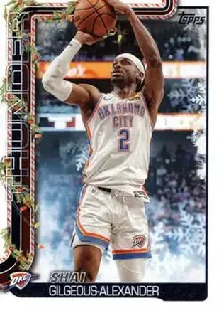 2025-26 Topps Holiday #H90 - Shai Gilgeous-Alexander - Oklahoma City Thunder