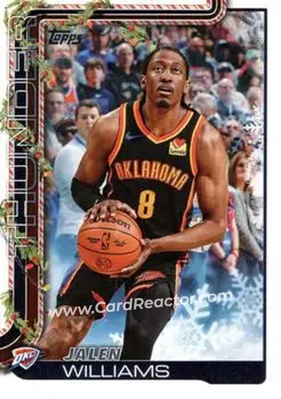 2025-26 Topps Holiday #H91 - Jalen Williams - Oklahoma City Thunder - Front
