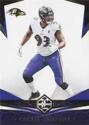 2020 Panini Limited #17 - Calais Campbell - Baltimore Ravens