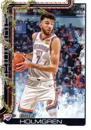 2025-26 Topps Holiday #H93 - Chet Holmgren - Oklahoma City Thunder