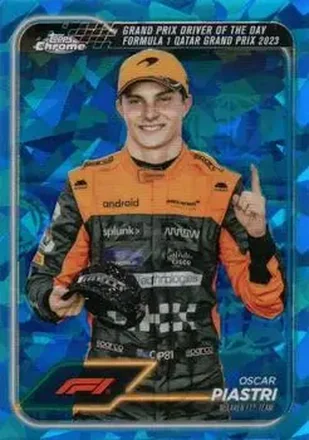 2024 Topps Chrome Sapphire Edition Formula 1 #175 - Oscar Piastri - McLaren F1