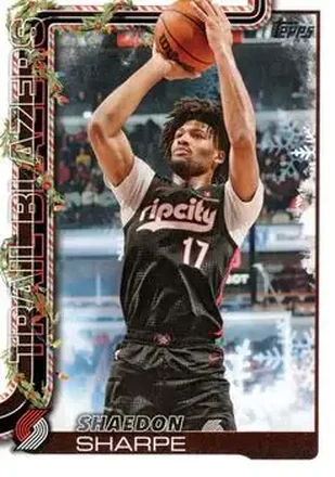 2025-26 Topps Holiday #H98 - Shaedon Sharpe - Portland Trail Blazers 2025-26 Topps Holiday #H98 - Shaedon Sharpe - Portland Trail Blazers