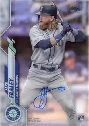 2020 Topps Clearly Authentic #CCA-JFR - Jake Fraley - Seattle Mariners