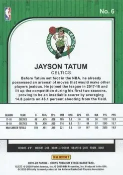 Back of Jayson Tatum
