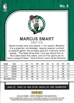 Back of Marcus Smart