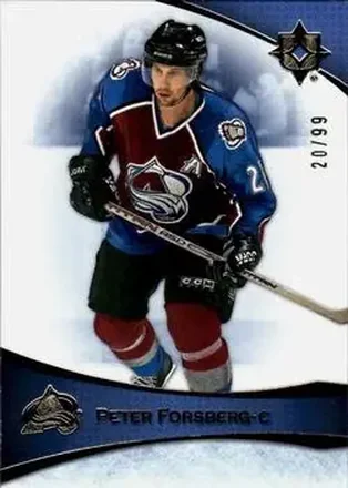 2022-23 Upper Deck Ultimate Collection - Blue #91 - Peter Forsberg - Colorado Avalanche