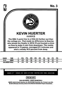 Back of Kevin Huerter