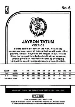 Back of Jayson Tatum
