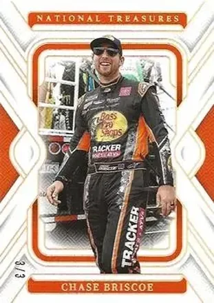 2025 Panini National Treasures - Holo Gold #2 - Chase Briscoe - Joe Gibbs Racing
