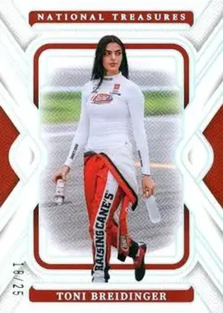 2025 Panini National Treasures - Holo Silver #19 - Toni Breidinger - Tricon Garage