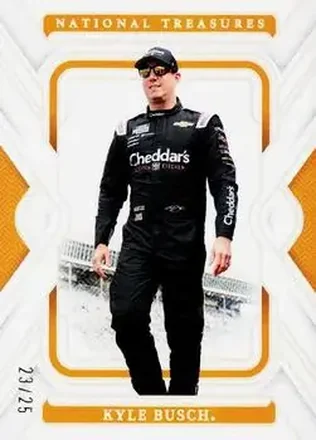 2025 Panini National Treasures - Holo Silver #21 - Kyle Busch - Richard Childress Racing