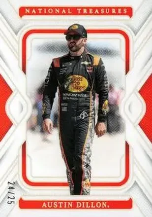 2025 Panini National Treasures - Holo Silver #22 - Austin Dillon - Richard Childress Racing