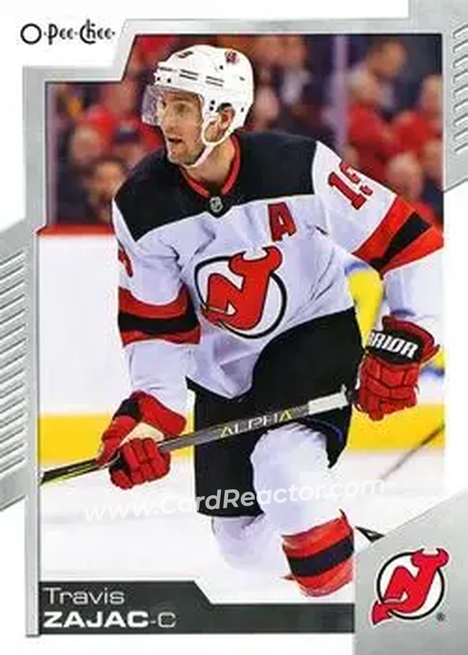 2020-21 O-Pee-Chee #12 - Travis Zajac - New Jersey Devils - Front
