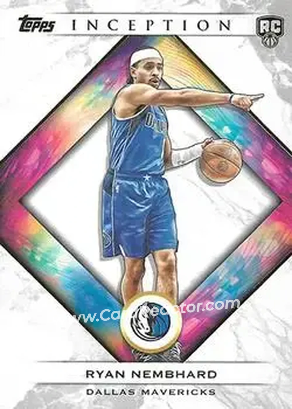 2025-26 Topps Inception #24 - Ryan Nembhard - Dallas Mavericks - Front 2025-26 Topps Inception #24 - Ryan Nembhard - Dallas Mavericks - Front