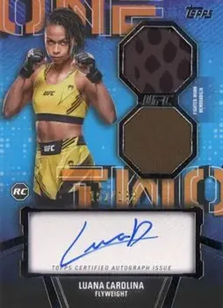 2024 Topps Knockout UFC - 1-2 Combo Autograph Relics #OTC-LCA - Luana Carolina