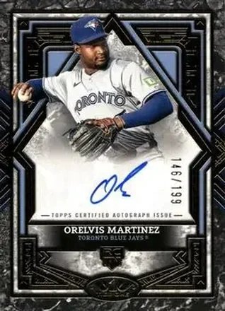 2025 Topps Tier One - Base Tier 3 Autographs #BA-OM - Orelvis Martinez - Toronto Blue Jays