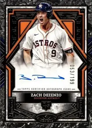 2025 Topps Tier One - Base Tier 3 Autographs #BA-ZD - Zach Dezenzo - Houston Astros