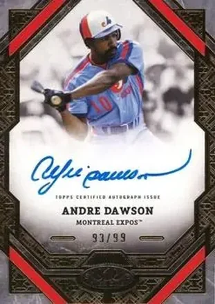 2025 Topps Tier One - Tier One Autographs #T1A-AD - Andre Dawson - Montreal Expos