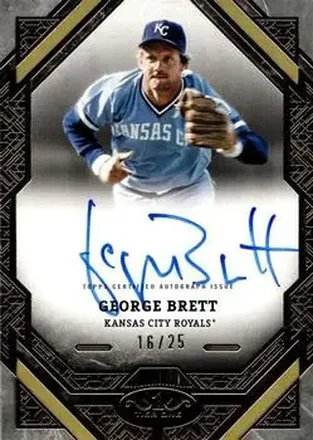 2025 Topps Tier One - Tier One Autographs #T1A-GB - George Brett - Kansas City Royals