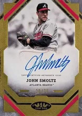 2025 Topps Tier One - Tier One Autographs #T1A-JS - John Smoltz - Atlanta Braves