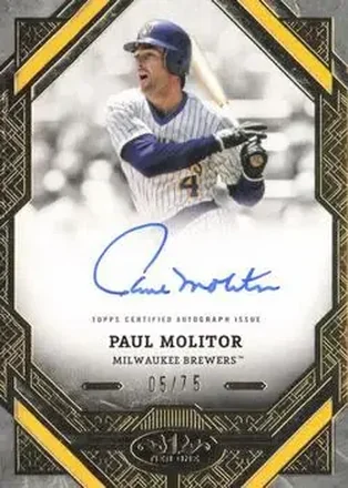 2025 Topps Tier One - Tier One Autographs #T1A-PM - Paul Molitor - Milwaukee Brewers