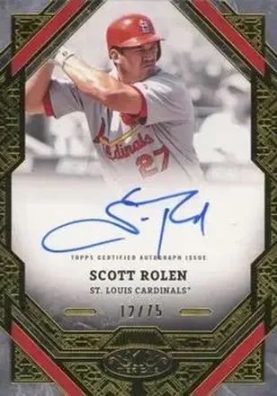 2025 Topps Tier One - Tier One Autographs #T1A-SR - Scott Rolen - St. Louis Cardinals