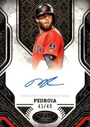 2025 Topps Tier One - Prime Performers Autographs #PPA-DPE - Dustin Pedroia - Boston Red Sox