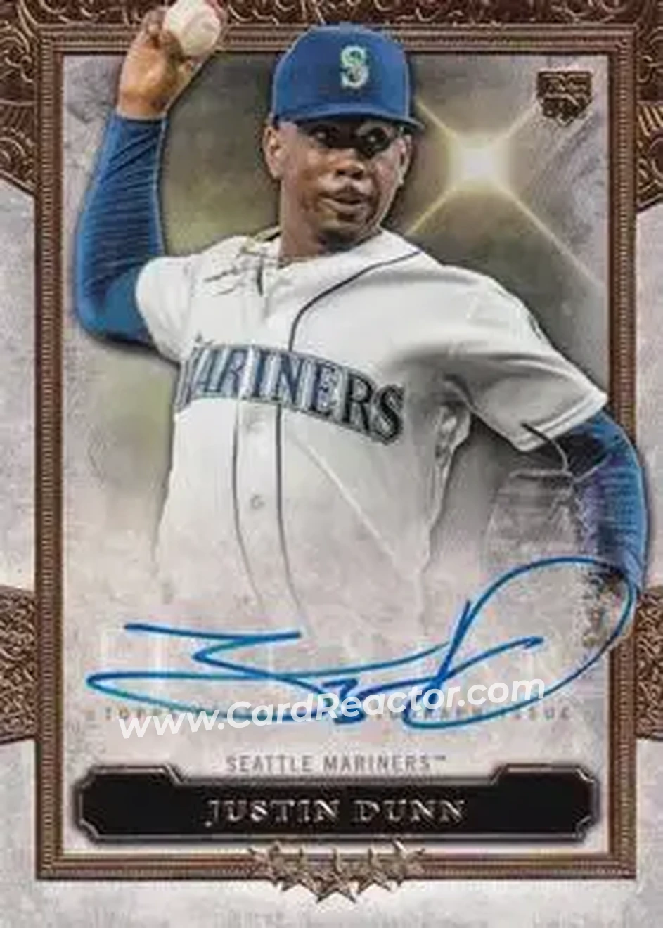 2020 Topps Five Star #FSA-JX - Justin Dunn - Seattle Mariners - Front