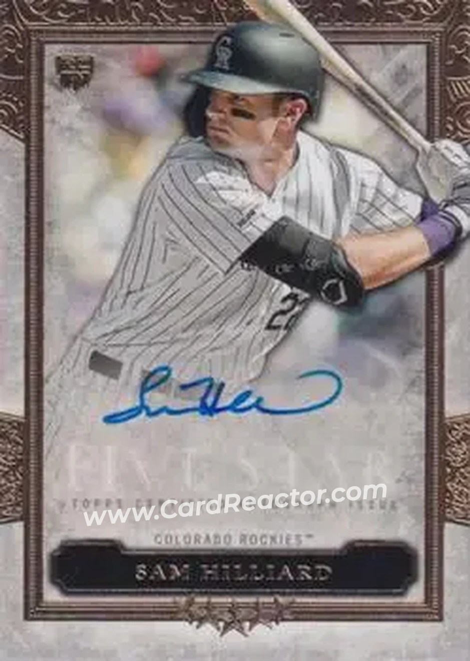 2020 Topps Five Star #FSA-SH - Sam Hilliard - Colorado Rockies - Front