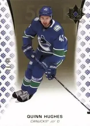 2020-21 Upper Deck Ultimate Collection - Gold #36 - Quinn Hughes - Vancouver Canucks
