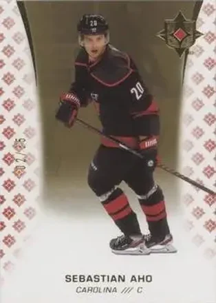 2020-21 Upper Deck Ultimate Collection - Gold #66 - Sebastian Aho - Carolina Hurricanes
