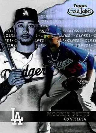 2020 Topps Gold Label #11 - Mookie Betts - Los Angeles Dodgers