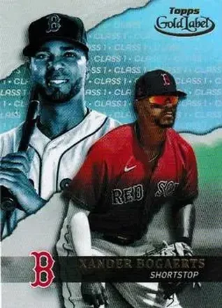 2020 Topps Gold Label #15 - Xander Bogaerts - Boston Red Sox