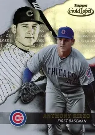 2020 Topps Gold Label #19 - Anthony Rizzo - Chicago Cubs