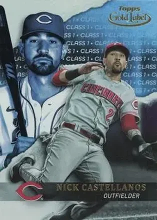 2020 Topps Gold Label #28 - Nick Castellanos - Cincinnati Reds