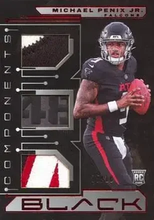 2024 Panini Black - Components Ruby #CO10 - Michael Penix Jr. - Atlanta Falcons