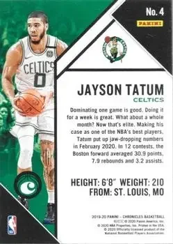 Back of Jayson Tatum
