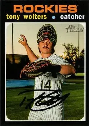 2020 Topps Heritage #12 - Tony Wolters - Colorado Rockies