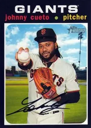 2020 Topps Heritage #16 - Johnny Cueto - San Francisco Giants