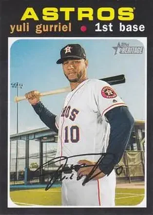 2020 Topps Heritage #17 - Yuli Gurriel - Houston Astros