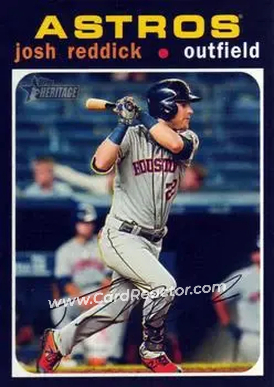 2020 Topps Heritage #18 - Josh Reddick - Houston Astros - Front