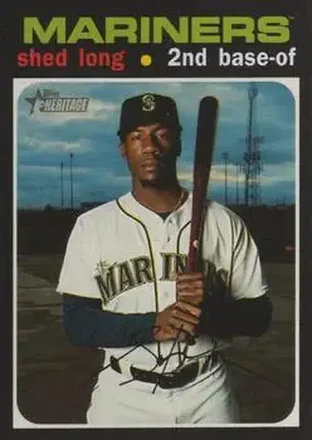 2020 Topps Heritage #20 - Shed Long - Seattle Mariners