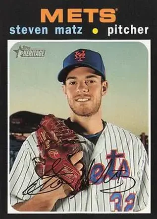 2020 Topps Heritage #21 - Steven Matz - New York Mets